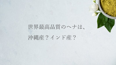 世界最高品質のヘナは、沖縄産？インド産？